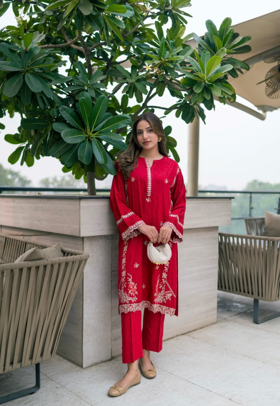 02 PIECE READY TO WEAR EMBROIDERED SHIRT & TROUSER