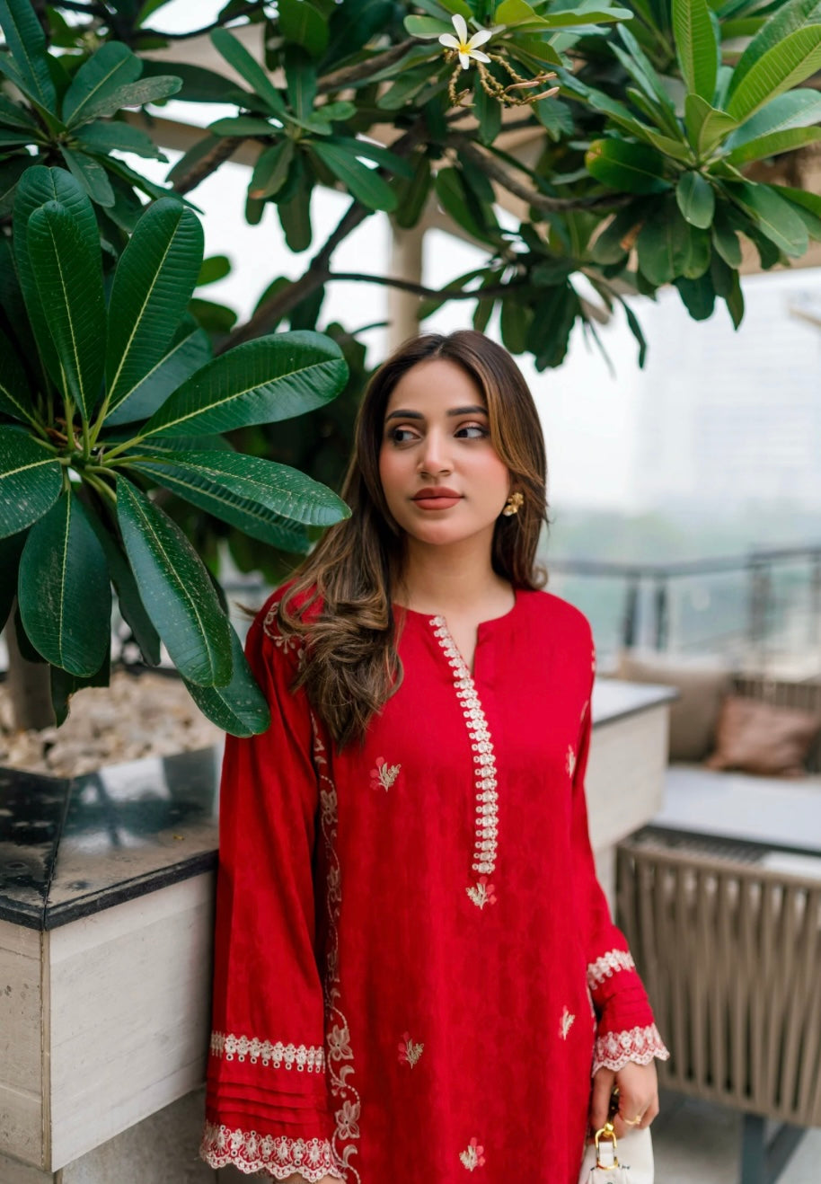 02 PIECE READY TO WEAR EMBROIDERED SHIRT & TROUSER