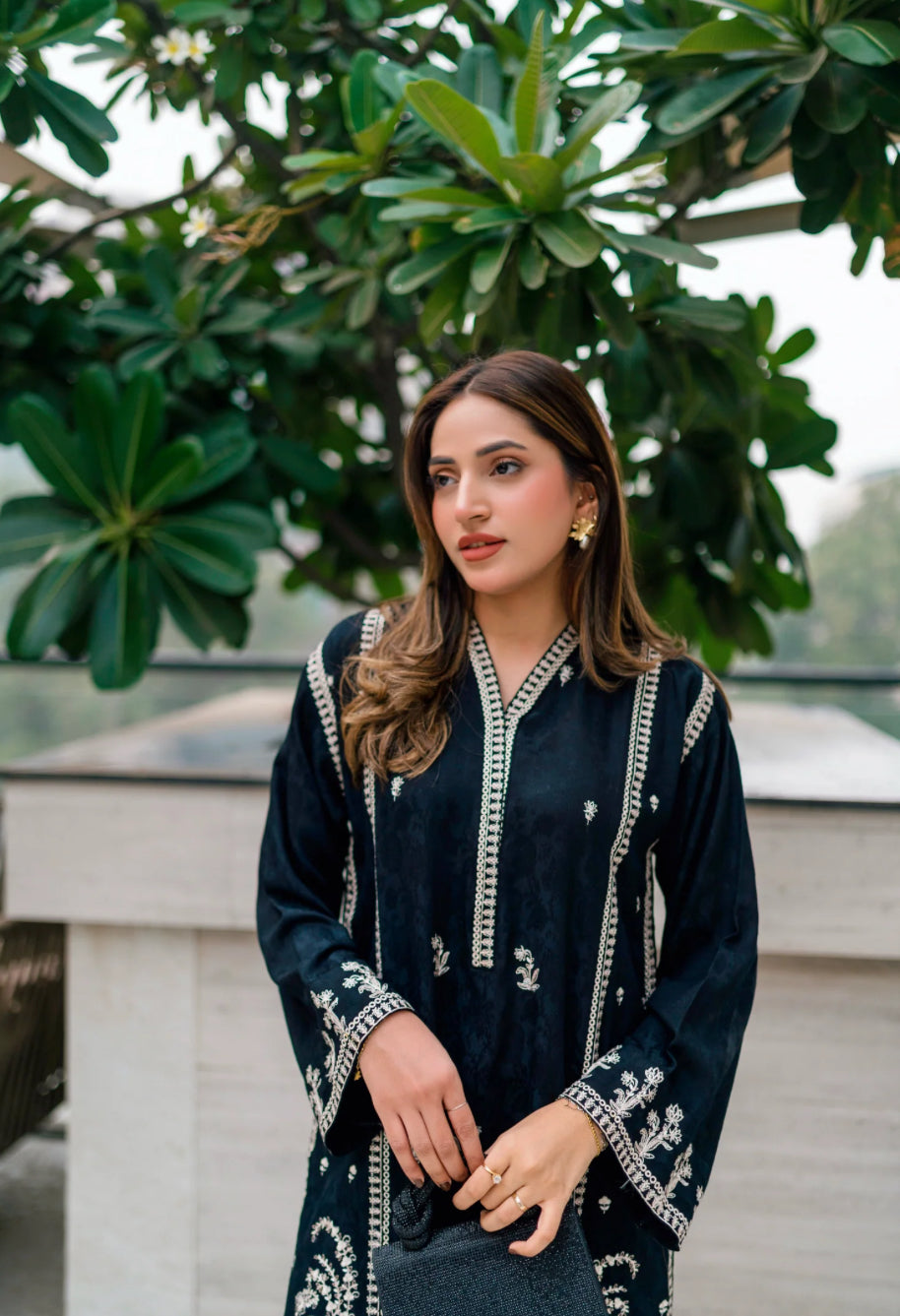 02 PIECE READY TO WEAR EMBROIDERED SHIRT & TROUSER