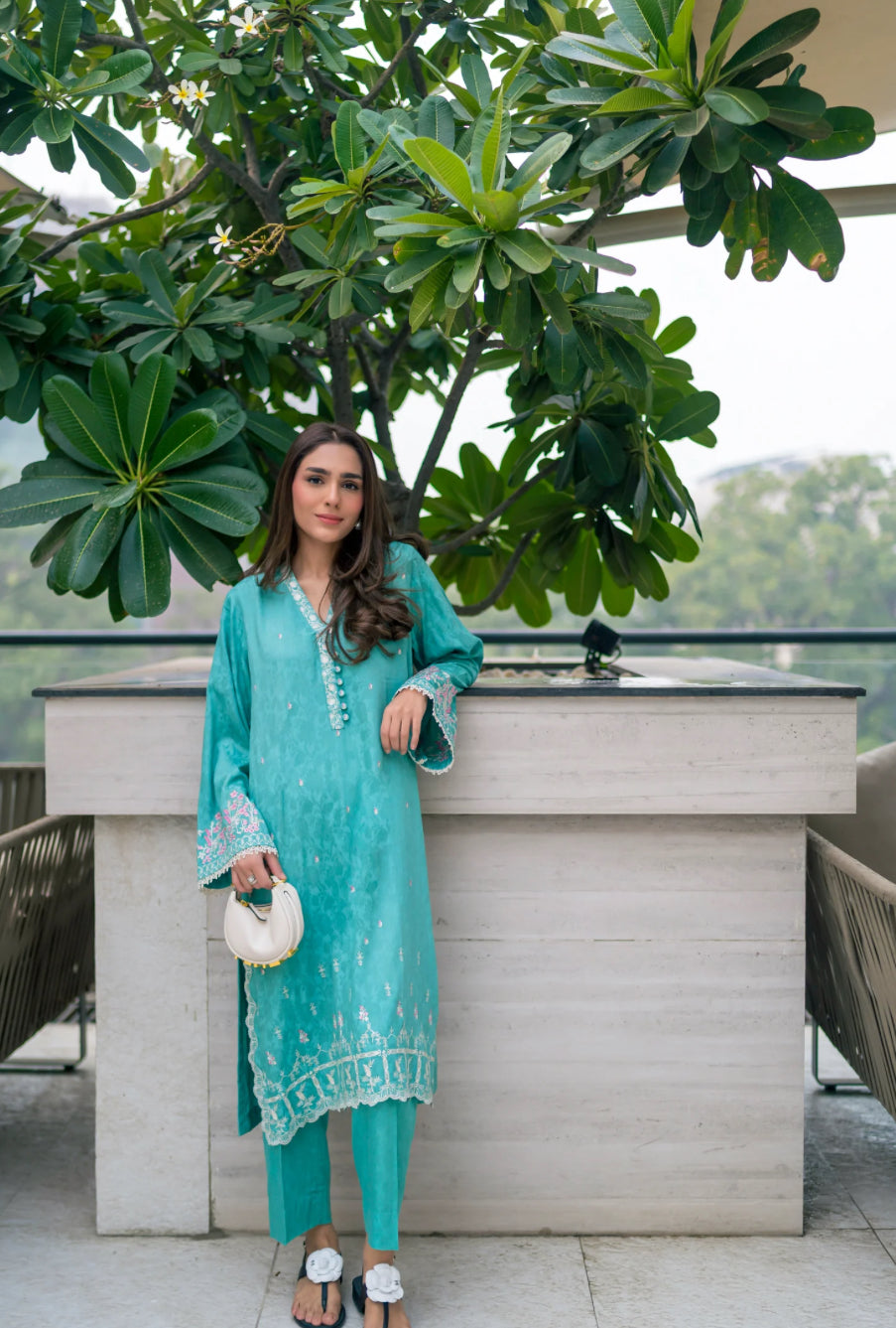 02 PIECE READY TO WEAR EMBROIDERED SHIRT & TROUSER