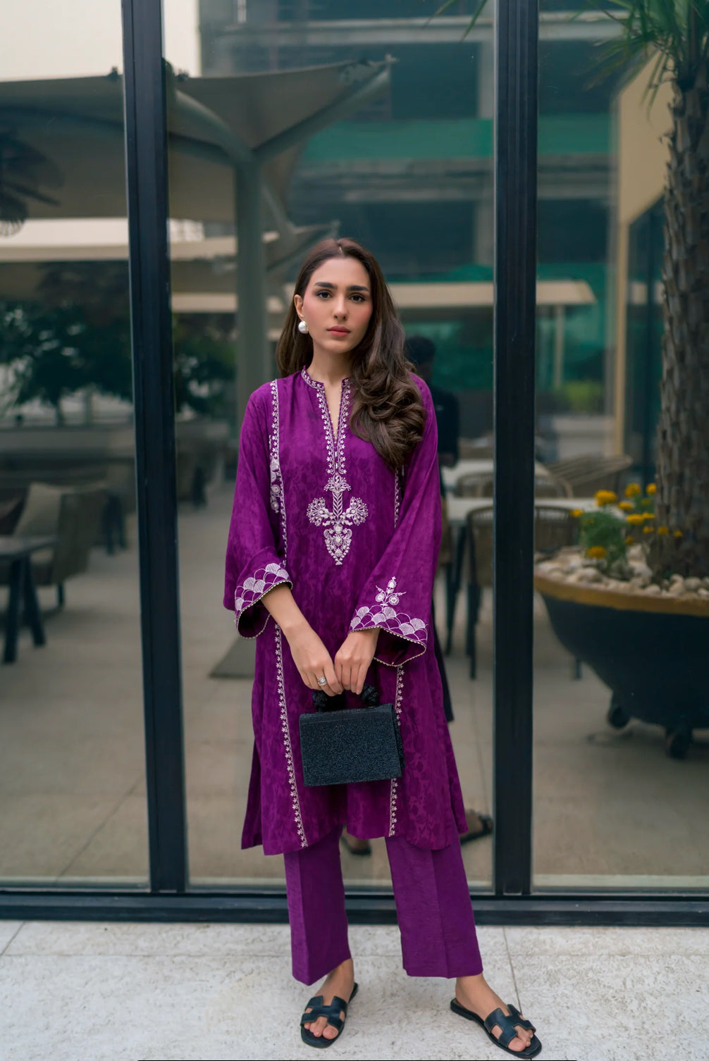 02 PIECE READY TO WEAR EMBROIDERED SHIRT & TROUSER