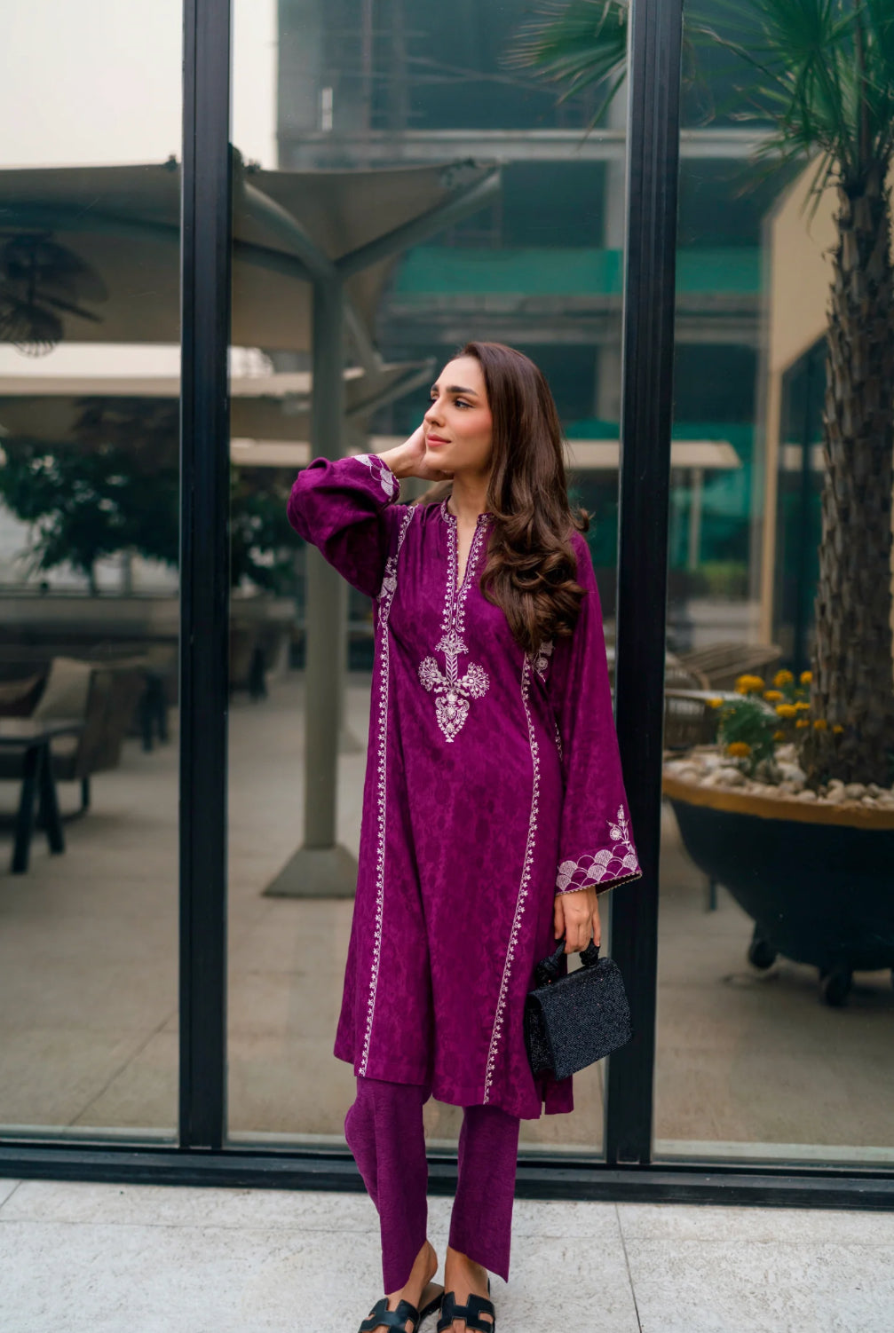 02 PIECE READY TO WEAR EMBROIDERED SHIRT & TROUSER